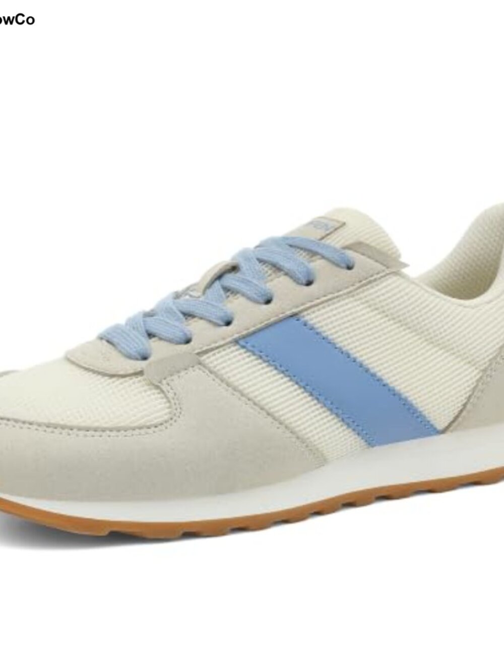 Retro Sneakers Microfiber Suede Mesh Lace-Up Walking Shoes